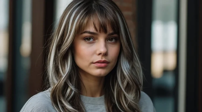 17 Chic Brown Hair with Silver Highlights Ideas: Elevate Your Style This Spring